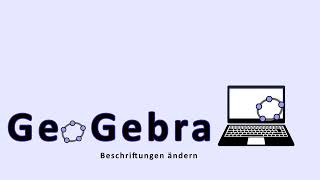 GeoGebra Beschriftung ändern [upl. by Atinnek443]