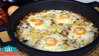 SARTÉN DE BERENJENAS Y HUEVOS RECETA SALUDABLE FÁCIL RÁPIDA Y DELICIOSA  Loli Domínguez [upl. by Asher771]