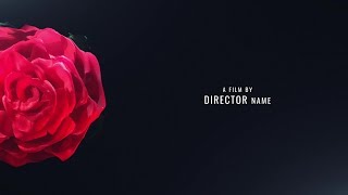 After Effects template  Love Romantic Valentine Cinematic Movie Title Sequence Teaser Trailer Intro [upl. by Esorbma]