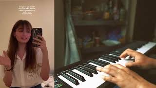 Les ChampsElysées Joe Dassin by Margaux Beylier piano accompaniment cover [upl. by Ardeid]