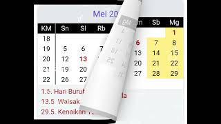 KALENDER 2024 Lengkap Dengan Tanggal Mereka dan Libur Nasional [upl. by Gnen407]