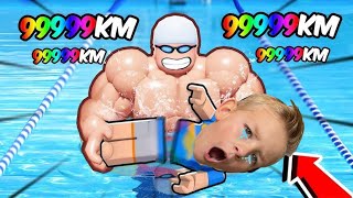 ROBLOX  Treinando pra ser um NADADOR OLIMPICO no Roblox [upl. by Dowdell]