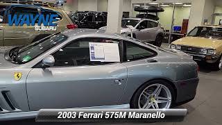 Used 2003 Ferrari 575M Maranello Maranello Pompton Plains NJ CONSIGNMENT [upl. by Aihtela]