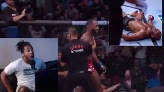 UFC 278 Funny REACTIONS Leon Edwards KNOCKED OUT Usman [upl. by Jacobina]