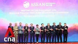 ASEAN chair Indonesia urges unity as top diplomats meet for talks [upl. by Glennie]