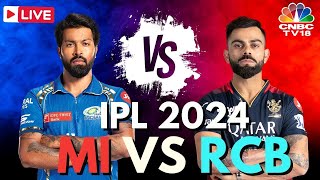 IPL 2024 LIVE MI vs RCB LIVE Match  Mumbai Indians vs Royal Challengers Bengaluru LIVE Score N18L [upl. by Elaynad]