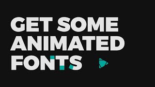 Animated fonts for your videos The easy way [upl. by Jaimie]