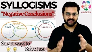 Syllogism  4 Learn how to deal with negative conclusions in syllogism problems [upl. by Oliver471]