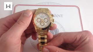 Rolex Cosmograph Daytona Yellow Gold Oysterflex Diamond [upl. by Raddie]