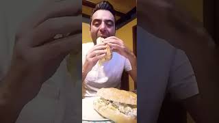 Speciale Perosa Argentina Cena al Maison Manu Panino con tonno olive snocciolate lattuga maionese [upl. by Aivonas]