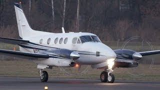 Beechcraft King Air C90GTi  Take Off at Airport BernBelp  Nice Turboprop Sound [upl. by Natiha]