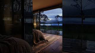 Cozy Bedroom Overlooking a Beautiful Bay with Soothing Rain for SleepampRelaxation rain relax [upl. by Sellig723]