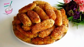 PATATES hiç bu kadar LEZZETLİ olmamıştı 👌 Alışkanlık yapacak PATATES Kroket 💯Hızlı ve Kolay Tarif [upl. by Anirt930]