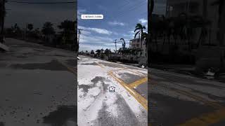 First images of Siesta Key official landfall location of hurricanemilton [upl. by Atilek]