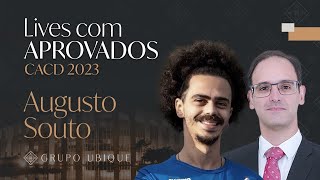 Entrevista com aprovados no CACD 2023  Augusto Souto [upl. by Oisacin]