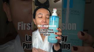 La RochePosay Purifying Foaming Cleanser cleanser skincare skincareroutine morningroutine [upl. by Evatsug]