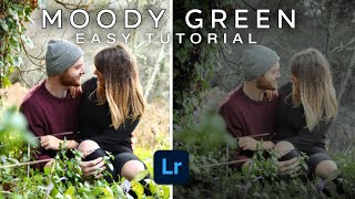 Moody Green Editing Tutorial  Lightroom Mobile\Pc  Easy Tutorial [upl. by Nref]