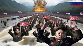 KIM JONGUN SHOCKED Thousands of North Korean Soldiers Surrender on Russias Kursk River [upl. by Ranita554]