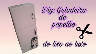 Diy Geladeira de papelão fácil de fazer [upl. by Andrey564]