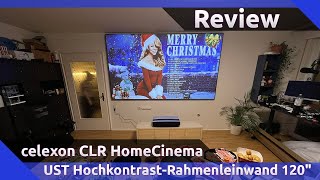 celexon CLR HomeCinema UST HochkontrastRahmenleinwand 120quot Review 2022 [upl. by Ainesy825]