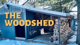 The Woodshed  The Story of My Firewood Storage Shed [upl. by Dayir422]