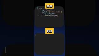 Python Noob vs Pro  Dictionary pythonprogramming [upl. by Refinney]