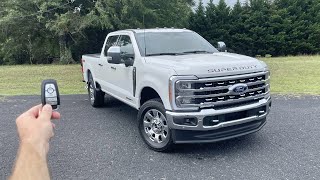 2023 Ford F250 SuperDuty Lariat Start Up Test Drive Walkaround POV and Review [upl. by Rabbi]