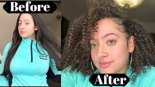 Heatless Straight to Curly Hair Tutorial Straw Curls  JustJojo [upl. by Notseh]