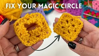 Magic Circle Crochet Tutorial  How To Repair A Broken Magic Circle [upl. by Arikahs]