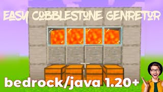 How to Easily Make a Cobblestone Generator in Minecraft 120 viral minecraft trendingstone farm [upl. by Ofelia240]