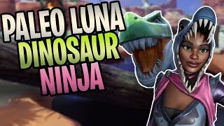 FORTNITE  New PALEO LUNA Dinosaur Ninja Save The World Gameplay [upl. by Ednutey]