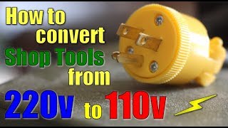 Shop Work How to convert 220v to 110v [upl. by Ratha]