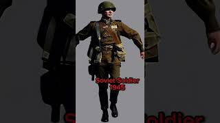 How change Soviet uniform in WW2 beggining war and victory [upl. by Hebner]