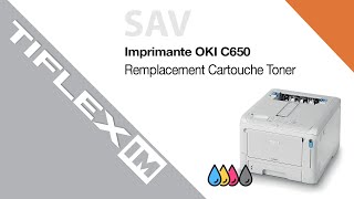 OKI C650 Remplacement Cartouche Toner [upl. by Yrac217]