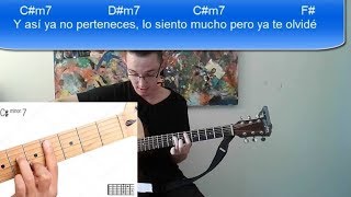 BONITO Marco Mares ft Greta TUTORIAL GUITARRA [upl. by Attecnoc]