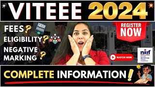 BTech VITEEE 2024 exam date VIT Engineering Entrance Exam 2024 BTech2024 VIT BtechAdmission BE [upl. by Norah]