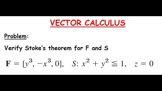 Vector Calculus  Verify Stokes Theorem  Tamil  Prof Suresh [upl. by Eenalem375]