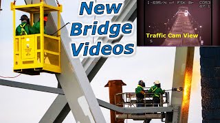 New Key Bridge Collapse Camera Angles Truss Demo [upl. by Enicar329]