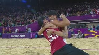 Mens Beach Volleyball Preliminary Round  ITA v AUS  London 2012 Olympics [upl. by Asi]