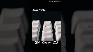 Sound difference between 3 keycap profiles OEM Cherry XDA [upl. by Eseeryt]