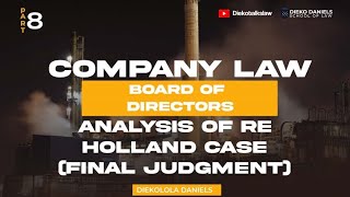 COMPANY LAW ANALYSIS OF HOLLAND V COMMISSIONER FOR HER MAJESTY amp CUSTOMS  FINAL JUDGEMENT [upl. by Kernan]