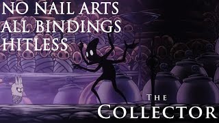 Hollow Knight  Hitless Collector All bindingsNo nail arts [upl. by Natsirt]