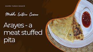 Arayes  a meat stuffed pita recipe [upl. by Lednor]