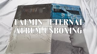 UNBOXING  GIVEAWAY TAEMIN ETERNAL ALBUM UNBOXING [upl. by Ydarg364]