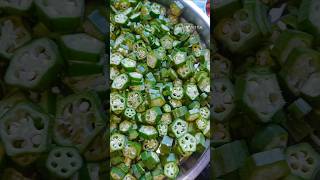 Bhindi bhindirecipe ladyfinger ladyfingerrecipes bhindikibhujiyasimplebhinditrendingfood [upl. by Lativa]