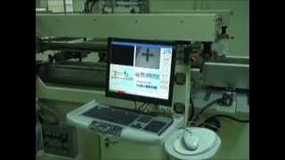 5060lcd 玻璃面版精密網印機 glass panel hight precision screen printer [upl. by Arodaeht]