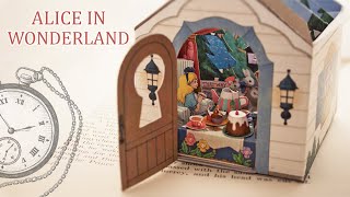 DIY Miniature Diorama Alice in Wonderland canon papercraft [upl. by Ahsek]