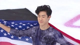 Nathan Chen  IDF 2018 medal ceremony [upl. by Kcirrad480]