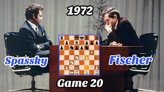 Bobby Fischer vs Boris Spassky  World Championship Match 1972 rd 20 [upl. by Querida]