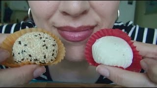 SassEsnacks ASMR Chewy Mochi Making amp Eating  Eating Sounds and Whispers [upl. by Dublin121]